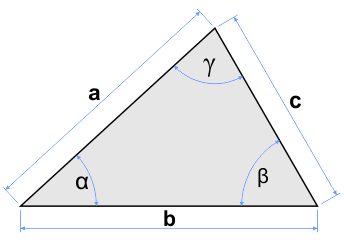 Calcul du triangle par les trois côtés